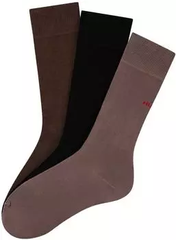 HUGO 3P RS UNI CC Business Socken (HGO9724009000001) schoko/brokat/rot/schwarz