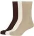 Camano Comfort Cotton Crew Socken 3er-Pack (1102097-8124) travertine