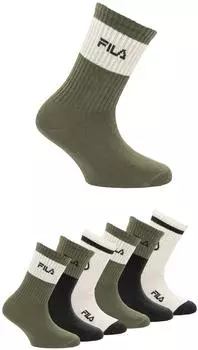 Fila Socken breites Rippenb&uuml;ndchen, Cotton-Mix (56641609) military