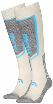 Head Ski Comfort Kneehigh Skisocken 2er-Pack (61976618) off white/light blue