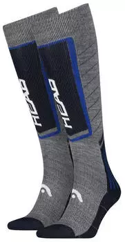 Head Ski Comfort Kneehigh Skisocken 2er-Pack (11709430) mid grey/surf the web