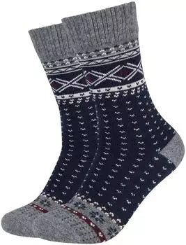 s.Oliver Cosy Norwegian Crew Socken (S20853000-5577) dark saphire