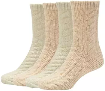 s.Oliver Cosy Cable Knit Crew Socken (S20770-8060) oxford tan lurex