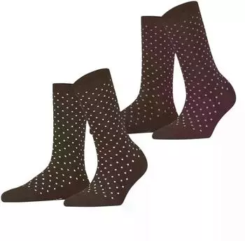 Esprit Fine Dot 2-Pack Socken (17534) braun chocolate