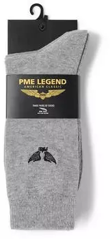 PME Legend Langsocken mit Markenlogo (86020825) mid grey melee