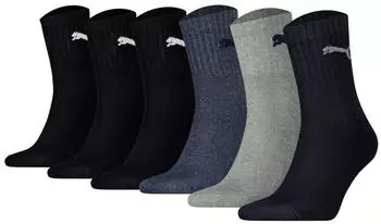 Puma Socken 6er Pack Kurzsocken (TB_231011001-6P) schwarz