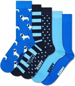 Happy Socks Calcetines Hohe Socken mit Hundeprint (P006910) bunt