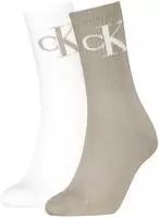 Calvin Klein Jeans Socken CKJ WOMEN SOCK 2P MONOGRAM (2-Paar, 2 Paar) mit extra