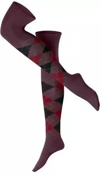 Burlington Marylebone Overknees (22302) rot oxford