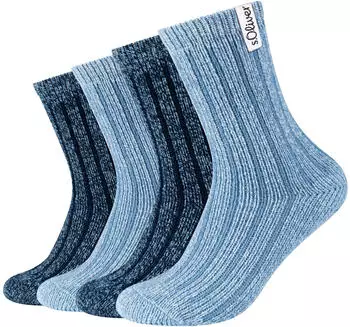 s.Oliver Cosy Rib Sneakersocken (31214548) stone melange