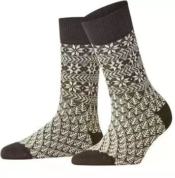 Burlington X-Mas Socken Wolle (27215) dark brown