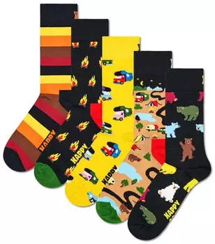 Happy Socks Motivsocken Kurzsocken 5er Pack (HSocks-5er-CL) bunt
