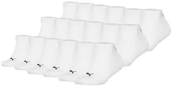Puma Sneaker Invisible Socken Unisex 6er Pack (701235837) wei&szlig;