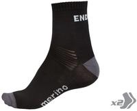 Endura RE003599/3, Endura Baabaa Merino Half Long Socks Schwarz EU 37-39 1/2 Mann