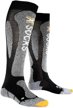 X-Socks Ski Carving Silver Skistrümpfe schwarz/grau