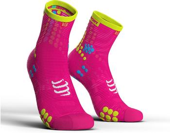 Compressport Pro Racing Socks V3.0 Run High fluo pink