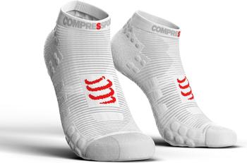Compressport Pro Racing Socks V3.0 Run Low white
