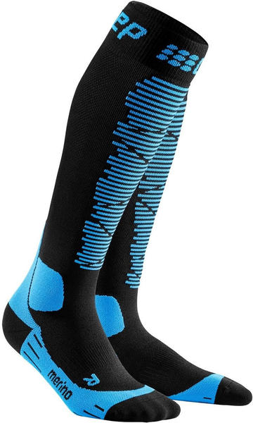 CEP Ski Merino Socks Men black/blue