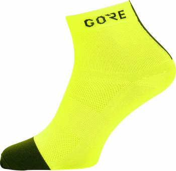 Gore M Light Mid Socks neon yellow/black