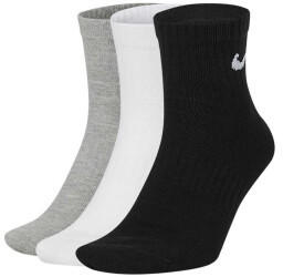 Nike 3-Pack Training Ankle Socks Everyday Lightweight (SX7677-901) black/grey/white
