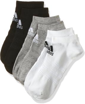 Adidas 3-Pack Gym & Training Low-Cut Socks medium grey heather/white/black (DZ9400)