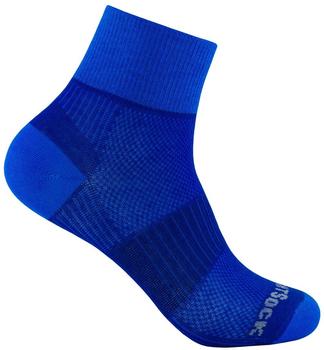 Wrightsock Coolmesh II Quarter Socks (805-67) royal/blue