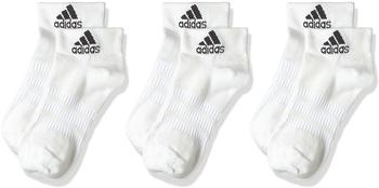 Adidas Basketball Ankle Socks 3 Pairs white/white/white (DZ9435)