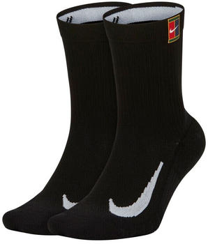Nike Tennis Crew Socks (2 Pairs) NikeCourt Multiplier Cushioned black (SK0118-010)