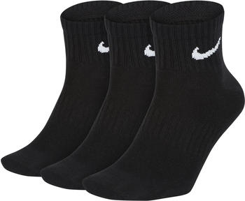 Nike 3-Pack Training Ankle Socks Everyday Lightweight (SX7677-010) black