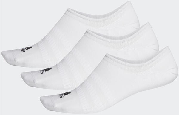 Adidas Basketball No-Show Socks 3 Pairs white/white/white (DZ9415)