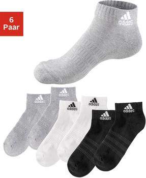 Adidas 6-Pack Cushioned Ankle Socks black/grey/white (DZ9361)