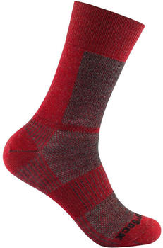 Wrightsock Coolmesh II Merino Wool Crew Socks (876-17) fire/red