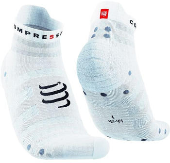 Compressport Pro Racing Socks v4.0 Run Low white/alloy