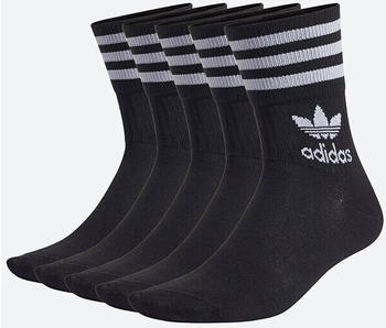 Adidas 5-Pack Mid Cut Crew Socks black (H65459)