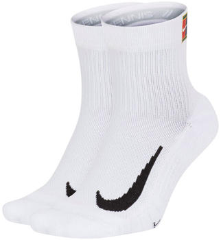 Nike 2-Pack NikeCourt Multiplier Max Tennis Ankle Socks (CU1309) white