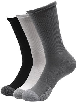 Under Armour 3-Pack Heatgear Crew Socks (134675) black/white/grey