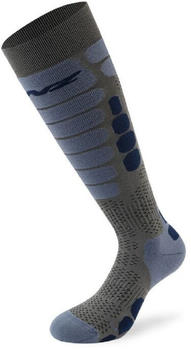 Lenz Skiing 5.0 Long Socks grey/blue