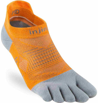 Injinji Run Lightweight No-Show Toe Socks (261110) orange