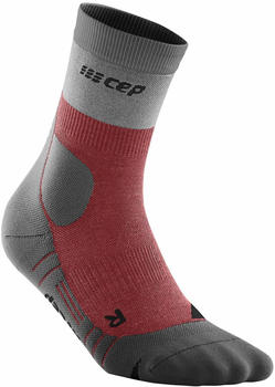 CEP Hiking Light Merino Mid Cut Socks Men grey/red