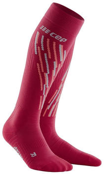 CEP Man Ski Thermo Compression Socks (WP306) cranberry