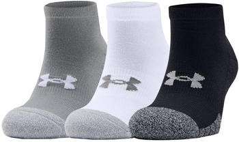 Under Armour HeatGear® Lo Cut Socks (1346753) steel white/black/grey
