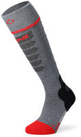 Lenz - Beheizbare Socken - Heat Sock 5.1 Toe Cap Slim Fit Grise / Rouge aus Wolle -