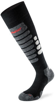 Lenz Skiing 3.0 Long Socks dark grey/red