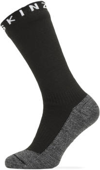 SealSkinz Wasserdichte Warmwetter-Soft-Touch-Socke in mittlerer Länge black/grey marl/white