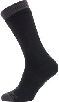 SealSkinz Wasserdichte, mittellange Socke für warmes Wetter (11100055) black/grey