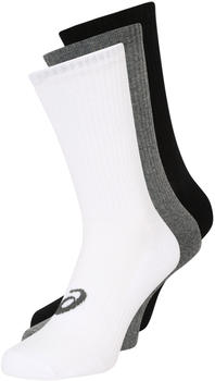Asics 3-Pack Crew Socks (155204-0701) white/grey/black