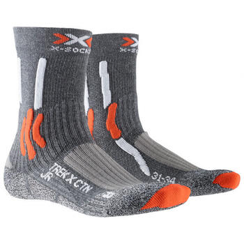 X-Socks Kid's Trek X CTN (XS-TS15S19J) stone grey melange/x/orange