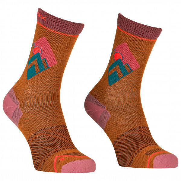 Ortovox Women's Alpine Light Comp Mid Socks (54792) bristle brown