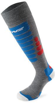 Lenz Skiing 3.0 Long Socks grey/red/blue