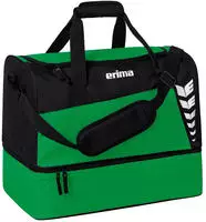 Erima Sporttasche Six Wings S, dunkelgr&uuml;n, mit Bodenfach, 40 cm, 35 Liter